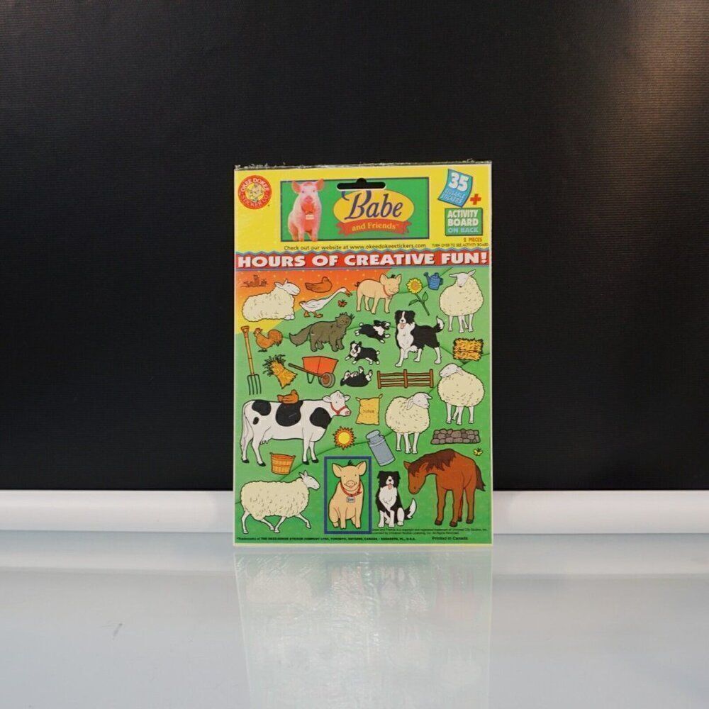 Babe And Friends Okee Dokee Stickers Party Favors Activity Board Reusable